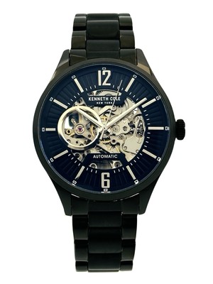 Kenneth Cole NY GL22325 Automatic Black Dial Ion-Plated Stainless