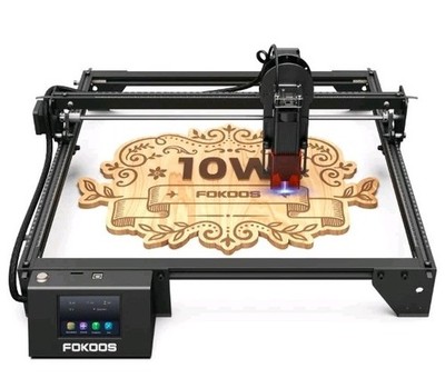 Laser Engraver FOKOOS 60W, 0.06mm Beam, Cuts Wood/Leather/Acrylic