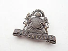 WW1 Era Manchester Regiment Officers Bronze Collar Badge