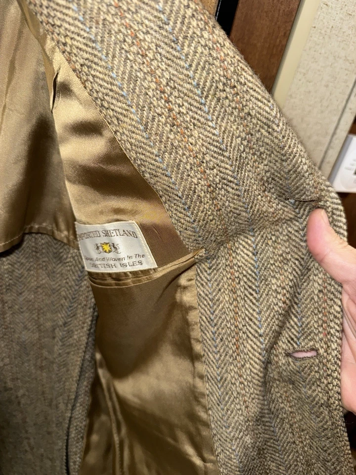 Abrigo deportivo JoS A Bank Shetland lana tweed para hombre 40R 40 espiga Islas Británicas Foto 2 de 4