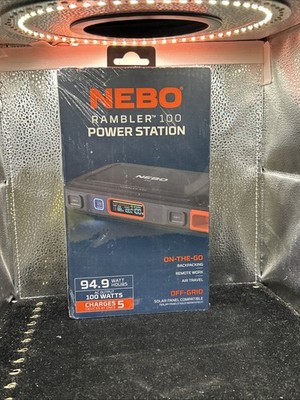 NEBO Rambler 100 Power Station 94.9Wh Lithium-ion 100W AC USB-C Wireless
