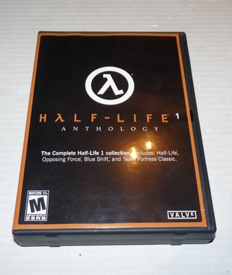 HALF-LIFE 1 - ANTHOLOGY CIB (PC, 2005) & Quick Reference Card and Key VALVE