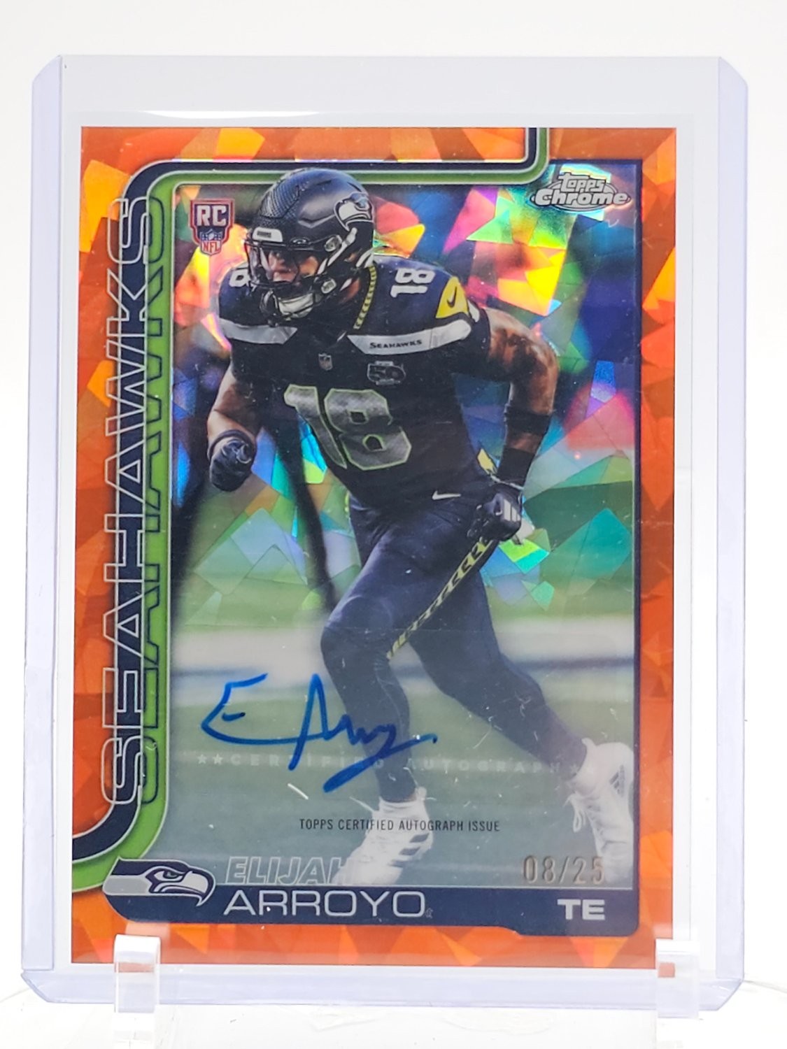 Elijah Arroyo Topps Chrome Sapphire Edition Rookie Autographs #RAEA Orange