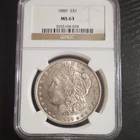 1889 Morgan Dollar NGC MS 63 Silver $1 Philadelphia Uncirculated Coin