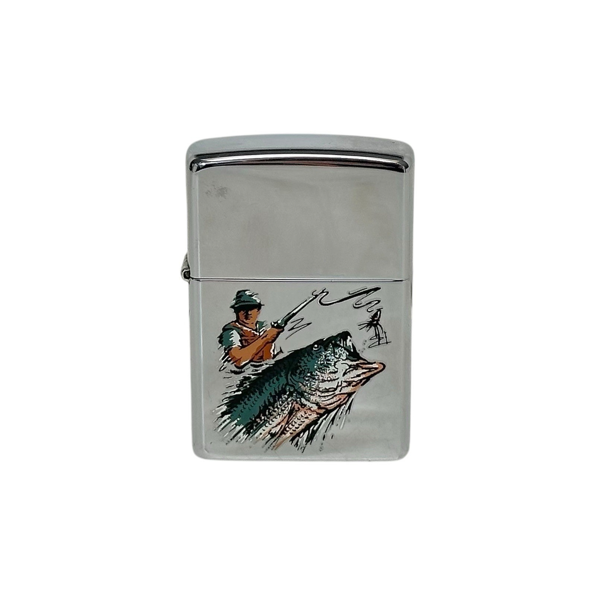 2002 ZIPPO BIG MOUTH BASS FISHING CHROME LIGHTER | eBay