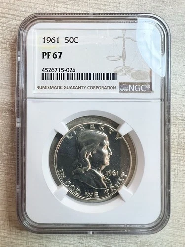 1961 Franklin Half Dollar NGC PF67 Proof Silver Gem $1 Start NO RESERVE!