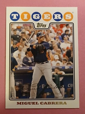Miguel Cabrera 2008 Topps Detroit Tigers #DET1 Detroit Tigers 