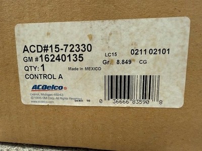 HVAC Blower Control Switch-Heater Control Panel ACDelco Pro 15-72330
