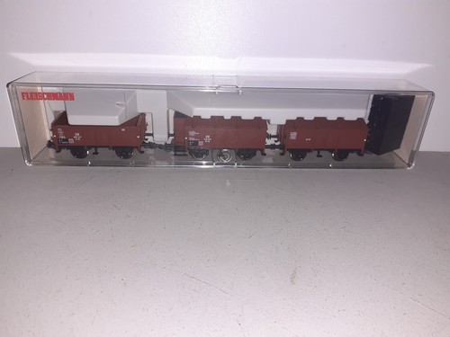 Fleischmann 5834-92 DB III Set O 02 m. Briketts u. KK 06 Einheit braun H0/DC-OVP | Condition: Gebraucht