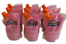 New Elmer s Spray It Washable Outdoor Liquid Chalk Refill Pouch Pink - Lot of 9