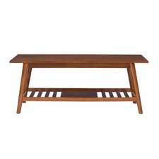 Linon Samantha Wood Coffee Table in Brown
