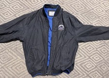 Vintage New York Mets Cityscape Chalk Line Satin Jacket 2xL