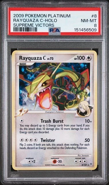 Rayquaza Pokémon TCG Holo Rare Individual Collectible Card Game