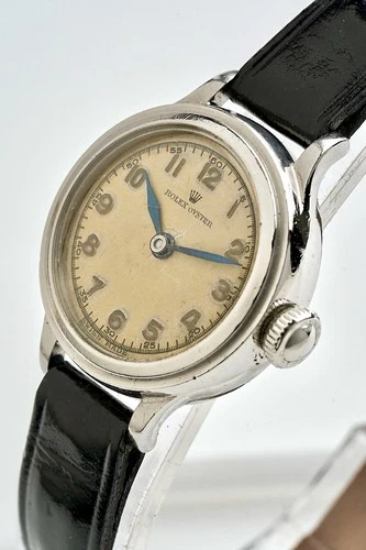 Rolex Oyster Swiss Made ‘1941’ Rare WW2 Era Steel Ladies Vintage Watch, 24mm