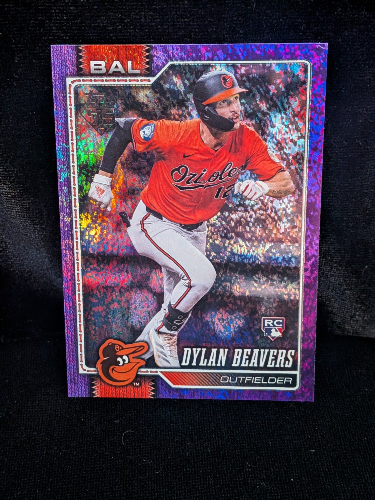 2026 Topps Series 1 #339 Dylan Beavers Purple Holo Foil #/250 RC SP Orioles 🔥