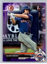 2017 Bowman Draft #BD-24 Quinn Brodey Purple