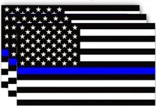 3 Pzs Pegatinas Bandera Americana 5x3 Pulgadas para Coche Camión Moto