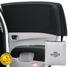 ML/Car Window Sun Shades (12 Sizes) for Large Cars & SUVs - ML, Black 