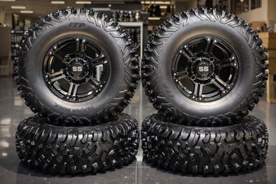 WOLVERINE RMAX4 1000 30'' TERRA HOOK RADIAL ATV TIRE 14'' VIPER BLK WHEEL KIT 11K