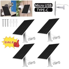 Solar Panel for Ring Spotlight Camera/Stick Up Cam Battery Charger 8W 5V Output