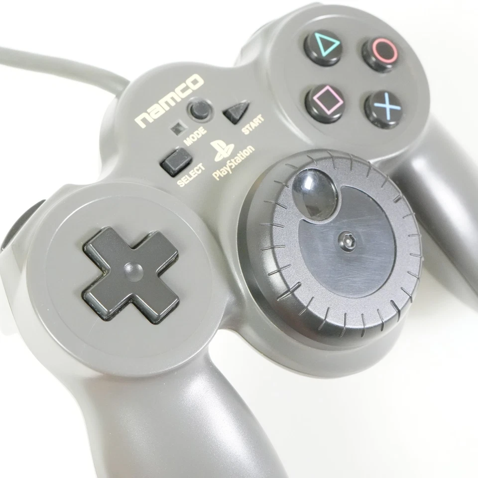 SONY PS namco Jogcon NPC-105 + Ridge Racer R4 Playstation Controller TESTED - Image 3 of 4