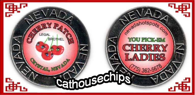 Cherry Patch Crystal, Nevada Legal Brothel  Cat House Silver coin.