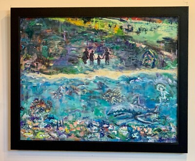 Beach, Original Abstract Paintings, by Van Ness