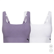 PUMA 2 pack Women's Seamless Sports Bra Multi Small