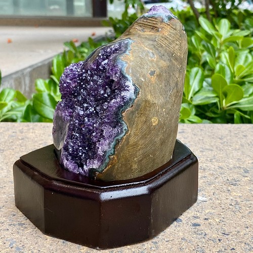 3.48LB Natural Amethyst Cluster Quartz Crystal Druzy Geode Healing Stone - 第 5/14 張圖片