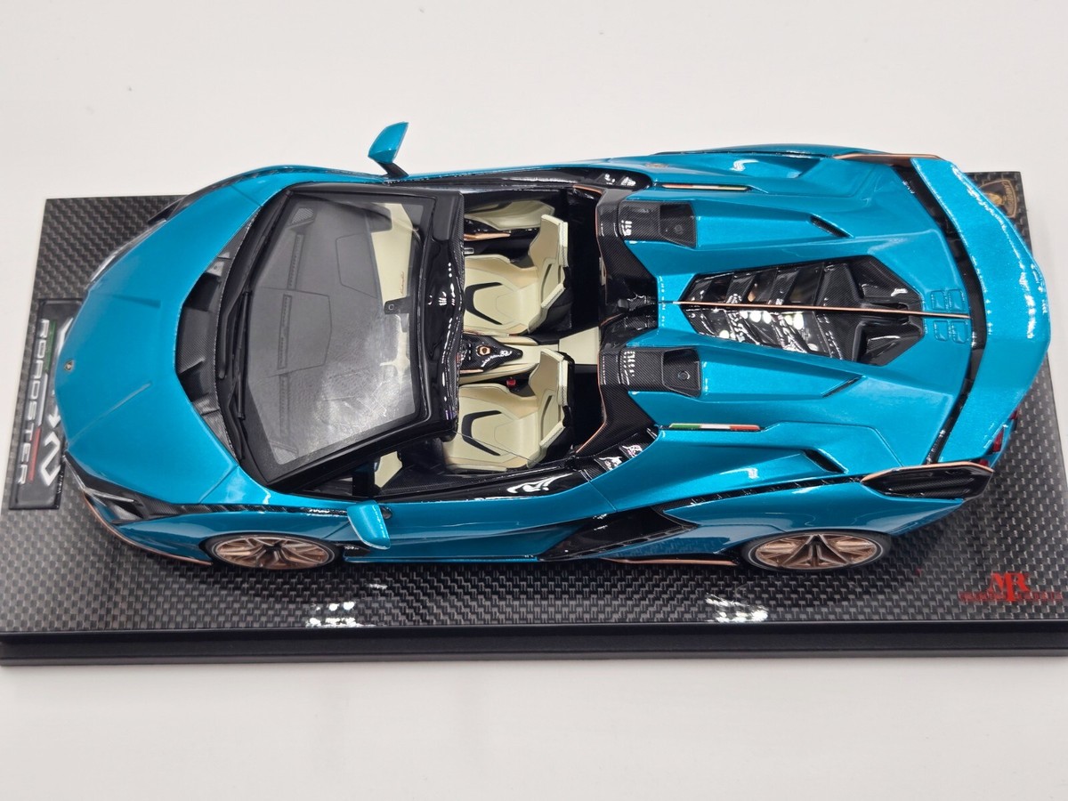 MR Lamborghini Sian Roadster Blue Uranus, Carbon Base - Limited