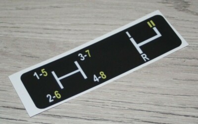 John Deere Schaltschema Typ 2 Aufkleber Sticker Label .