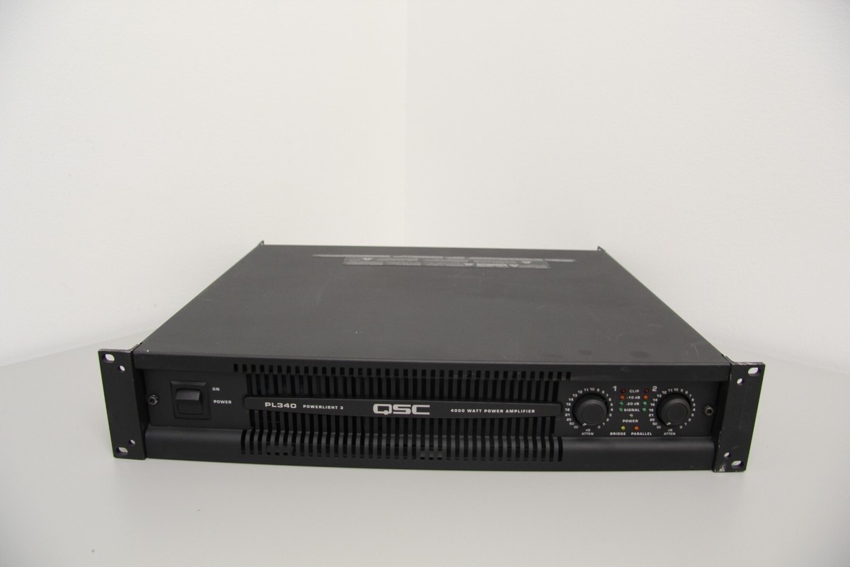 QSC PL340 パワーアンプ 4000W QSC PL-340 Powerlight 3 4000watt Professional Audio Power