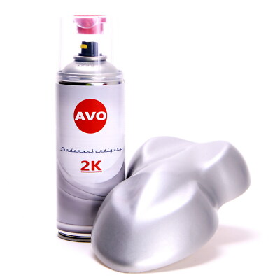 Lackspray 2K Felgensilber RAL 9006 glänzend 400ml Autolack Sprühdose AVO SF4002K
