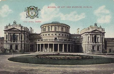 School of Art & Museum DUBLIN Ireland 1907-15 Heraldic Chas L Reis & Co Postcard