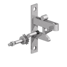 Field Gate Catch and Cranked Peg 178mm / 7" - Galvanised Ironmongery - 4200