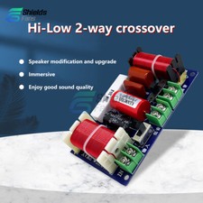 2Way 250W Hi-Fi Audio Speaker Treble Bass Home Speakers Filter Frequency Divider