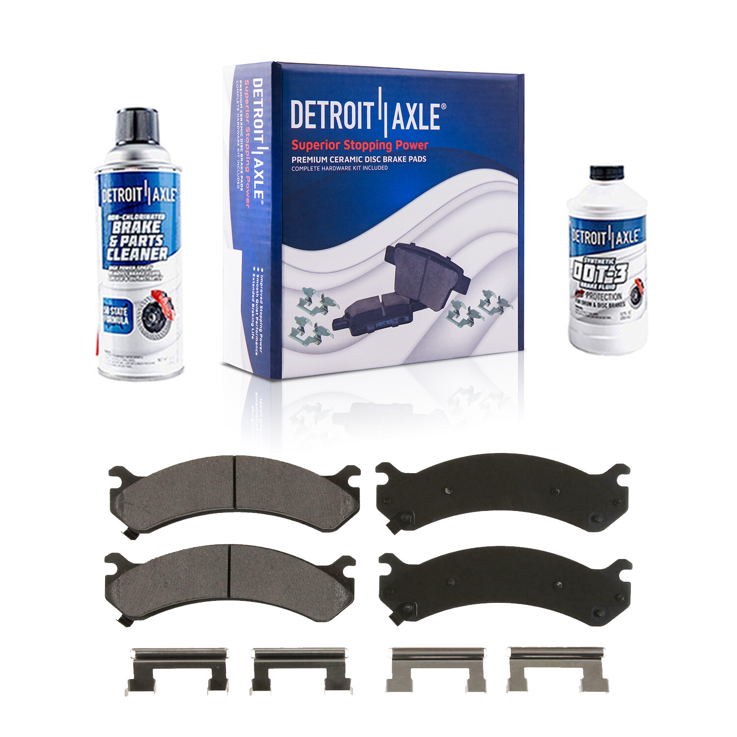 Front & Rear Brake Rotors + Brake pads for Chevy GMC Silverado Sierra