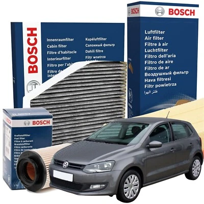 Kit Tagliando 4 Filtri Bosch Volkswagen Polo 1.2 Tdi Dal 2009