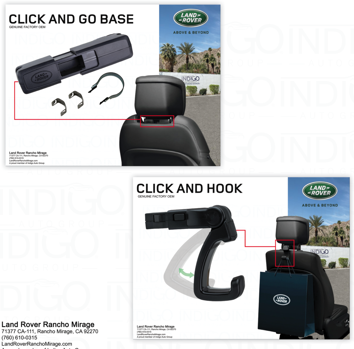 純正 LANDROVER CLICK AND HANG & GO BASE