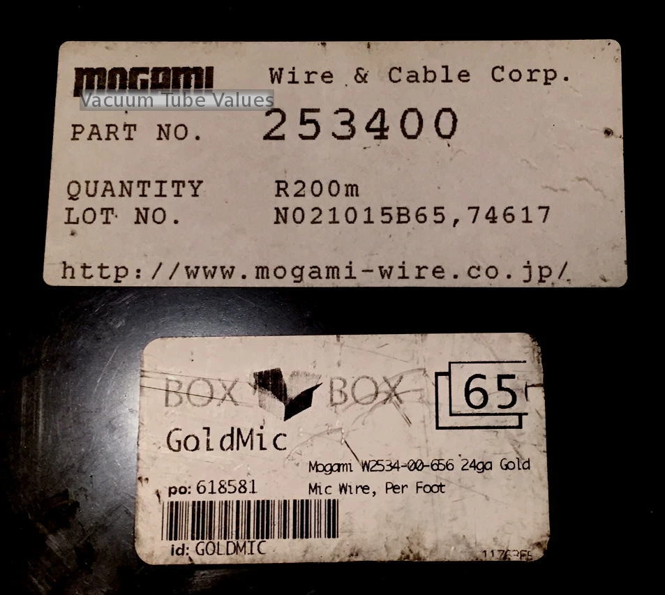 Mogami W2534 2534 PURPLE Microphone Wire Bulk (24ga Gold Mic Wire, Per Foot) - Image 2 of 2