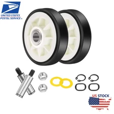 12001541 312948 For Whirlpool Maytag Dryer Roller Wheel Drum Support Kit -2PK