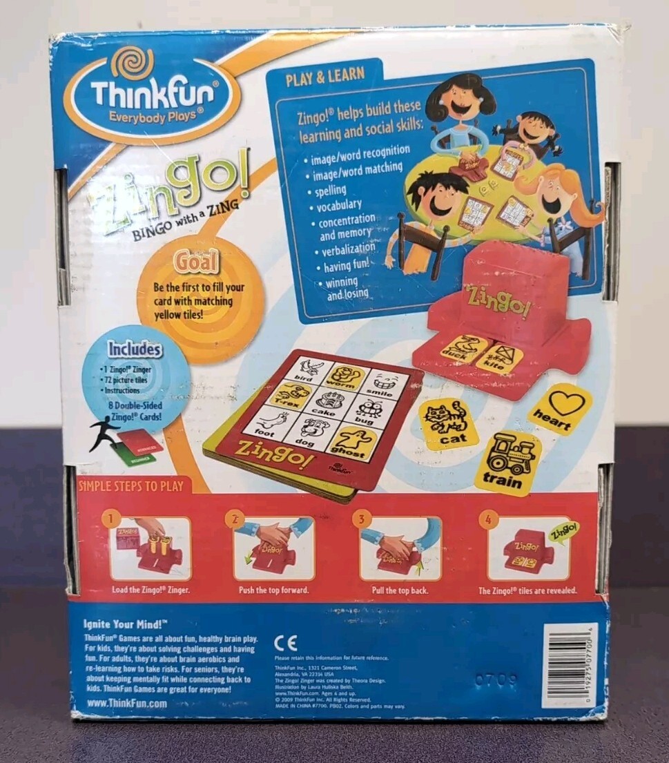 bingo商品 Zingo! Bingo With A Zing!