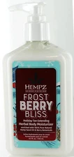 Hempz Frost Berry Bliss Holiday Tan Extending  Herbal Body Moisturizer. 8.5