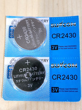 2 pc Suncom CR2430 Battery 3V Lithium Coin Cell DL2430 ECD2430