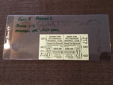 4/27/1969 Pittsburgh pirates Full ticket Roberto Clemente 1-4 Bill Mazeroski Hr