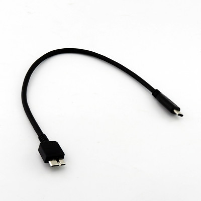 30cm/1ft USB 3.1 Type C to USB 3.0 Micro B Male Data Cable For Tablet Phone HDD