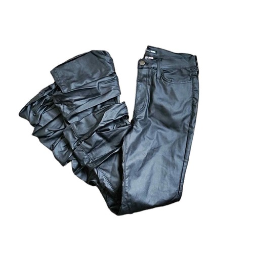 Fashion Nova Black Faux Leather High 