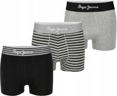 PEPE JEANS HERREN-BOXER-BAUMWOLLHÖSCHEN 3ER-PACK S-XL