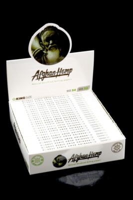 Afghan Hemp King Size Rolling Papers Box 24 of packs 110mm