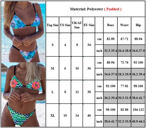 Sexy brasilianisches Damen-Bikini-Set Bademode Badeanzug Sommer Badeanzug Beachwear - Bild 15 von 135